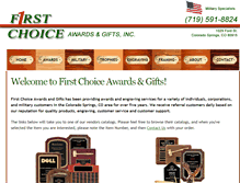 Tablet Screenshot of firstchoiceawards.com